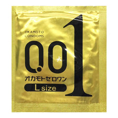 Japanese Okamoto 001 Ultrathin Large Size Condom in 3 Pack