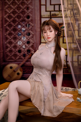 【匠心臻品·现货速发】169cm 性感长发实体娃娃|植发硅胶头+TPE身体|震动夹吸逼真体验