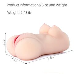 Forbidden Fruits 真实肤感半身小倒模 – 3合1口袋尺寸,阴道/肛门/乳房俱全