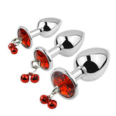 Luxury Metal Anal Training Kit - 3 Sizes with Double Bell Design (4 Colors Available)