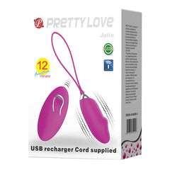 PrettyLove Julia Wireless Egg Vibrator USB Rechargeable -  Sex Toys & Adult Toys | XtoySmart Canada