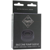 Pumped Medium Silicone Pump Sleeve in Black - Sex Toys & Adult Toys | XtoySmart Canada