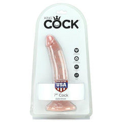 King Cock 7" Dildo in Flesh - Sex Toys & Adult Toys | XtoySmart Canada