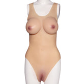 B Cup Silicone Crossdress Bodysuit for Men|Realistic Breast & Butt Shapewear CD Outfit