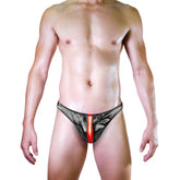 【男士性感G字皮裤】黑色真皮修身机车裤 欧美风潮男紧身皮裤