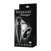 Sensual Massager Set in Black with Detachable Contoured Head - Sex Toys & Adult Toys | XtoySmart Canada