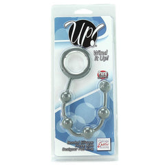 Wind It Up! Beaded Silicone Probe in Grey - Sex Toys & Adult Toys | XtoySmart Canada