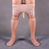 男士性感透视连裤丝袜,带JJ套设计(两种颜色可选)