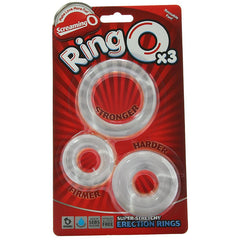 RingO X3 Super Stretchy Erection Rings in Clear - Sex Toys & Adult Toys | XtoySmart Canada