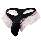 Men's Sexy Lace Briefs Sissy Pouch G-String