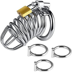 Male Stainless Steel Chastity Device Cock Cage - Sex Toys & Adult Toys | XtoySmart Canada