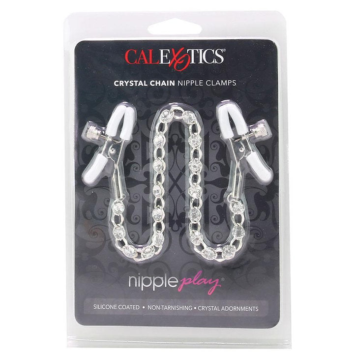 Nipple play Crystal Chain Nipple Clamps - Sex Toys & Adult Toys | XtoySmart Canada