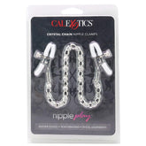 Nipple play Crystal Chain Nipple Clamps - Sex Toys & Adult Toys | XtoySmart Canada