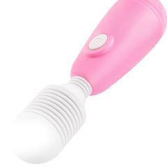 Pink Mini AV Massage Wand Vibrator | Portable Multi-Mode Relaxation Massager