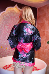 TQL Sexy Kimono Style Sleepdress Black - Sex Toys & Adult Toys | XtoySmart Canada