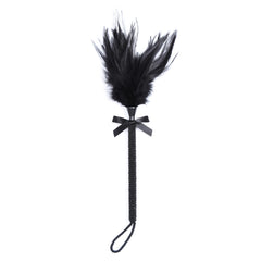 Black Feather Paddle for Couples | BDSM Sensory Teasing Toy
