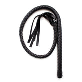 手工真皮情趣教鞭 | 成人夫妻SM道具 | 黑色皮革直鞭 | 束缚调情工具