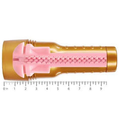 Fleshlight Stamina Training Unit (STU) Male Masturbator – SuperSkin Realistic Stroker with Gold Case