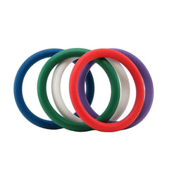 Rubber 1.25 Inch C-Ring 5 Pack in Rainbow - Sex Toys & Adult Toys | XtoySmart Canada