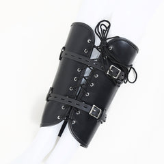 Leather Leg Restraint Bondage Straps – Adjustable Calf Binder for SM Training & Fetish Play
