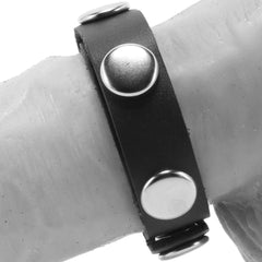 Adjustable 6 Snap Leather Cock Ring -  Sex Toys & Adult Toys | XtoySmart Canada