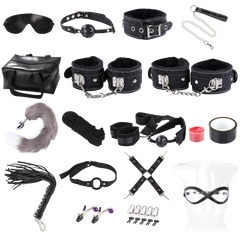 18-Piece SM Bondage Set - Premium BDSM Bondage Gear for Couples & Enthusiasts