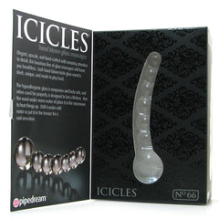 Icicles No. 66 Glass Dildo in Clear -  Sex Toys & Adult Toys | XtoySmart Canada
