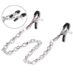 清仓特价!情趣铁链皮革乳头夹