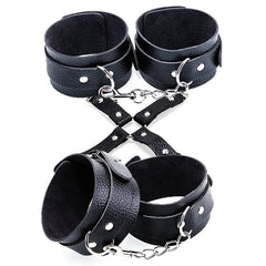 Plush BDSM Bondage Set 10-Piece - Premium Restraints & Accessories for Ultimate Pleasure