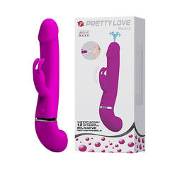 PrettyLove Henry Squirting Rabbit Vibrator USB Rechargeable - Sex Toys & Adult Toys | XtoySmart Canada