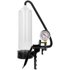 Pumped Elite Beginner Pump with PSI Gauge in Clear - Sex Toys & Adult Toys | XtoySmart Canada