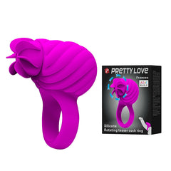 PrettyLove Frances Silicone Rotating Teaser Cock Ring - Sex Toys & Adult Toys | XtoySmart Canada