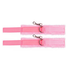 MIZZZEE U-Shaped Sex Positioning Pillow with Adjustable Leg & Arm Restraints – Pink or Black