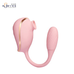2 in 1 Rechargeable Vibrator Massager(10 Vibration Patterns & 5 Speed Sucking Frequency) - Sex Toys & Adult Toys | XtoySmart Canada