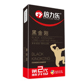 倍力乐Sexy Gay Couple Condoms Butt Sex Lubricated Condoms in 10 Pack(黑金刚)