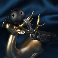 【SM情趣口球】黑色成人束缚口塞球 咬球 调教道具 BDSM用品