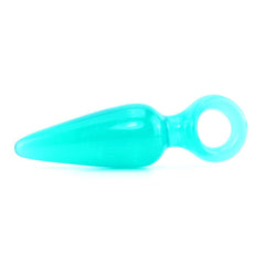 Mini Pleasures Jelly Butt Plug in Aqua -  Sex Toys & Adult Toys | XtoySmart Canada