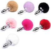 Forbidden Fruits Stainless Steel Rabbit Bunny Tail Anal Plug(Four Colors Available) - Sex Toys & Adult Toys | XtoySmart Canada