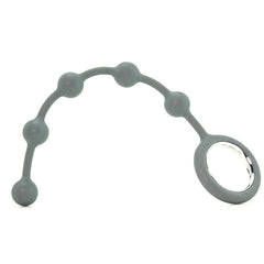 Wind It Up! Beaded Silicone Probe in Grey - Sex Toys & Adult Toys | XtoySmart Canada