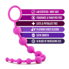 Blush - Luxe - Silicone 10 Beads - Pink
