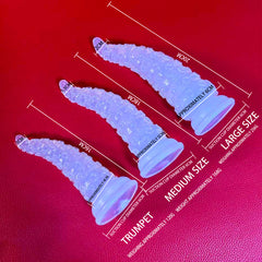 Silicone Dragon Tail Plug | Fantasy Tail Design Adult Toy with Textured Ring Details | 3 Sizes Available