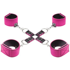Ouch! Reversible Hogtie with Cuffs in Pink - Sex Toys & Adult Toys | XtoySmart Canada