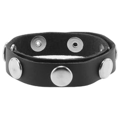 Adjustable 6 Snap Leather Cock Ring -  Sex Toys & Adult Toys | XtoySmart Canada
