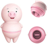 Cute Piggy Pocket Size Tongue Licking Vibrator for Women - Sex Toys & Adult Toys | XtoySmart Canada