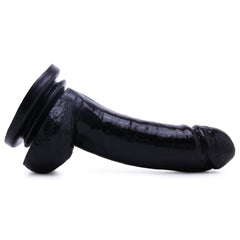 Basix 6.5 Inch Suction Base Dildo in Black