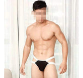 Men’s Sexy Black Low-Rise Thong | Stretchy Nylon | Party & Daily Wear