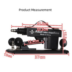 Fully Automatic Thrusting Sex Machine – Black/Pink | Quiet, Adjustable, Powerful