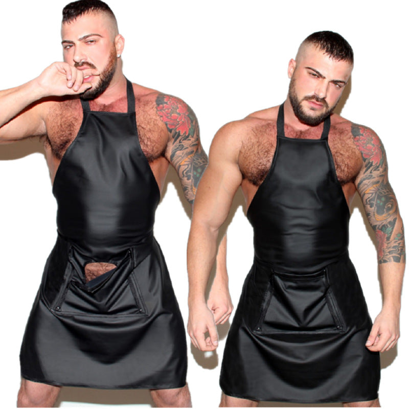 Men Sexy Cosplay Chef Outfits Apron Lingerie