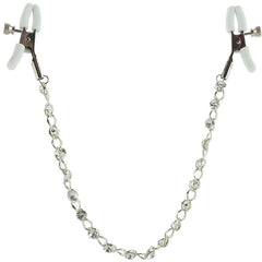 Nipple play Crystal Chain Nipple Clamps - Sex Toys & Adult Toys | XtoySmart Canada
