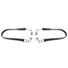 PU Leather Adjustable Metal Clamps Leg Strap – BDSM Fetish Bondage Restraints